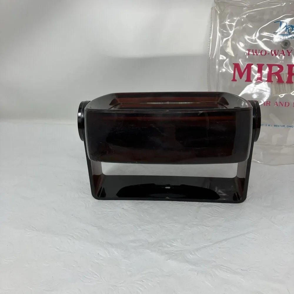 Vintage Magnifying Mirror Two Sided Vanity Plastic Tortoise Shell Hong Kong